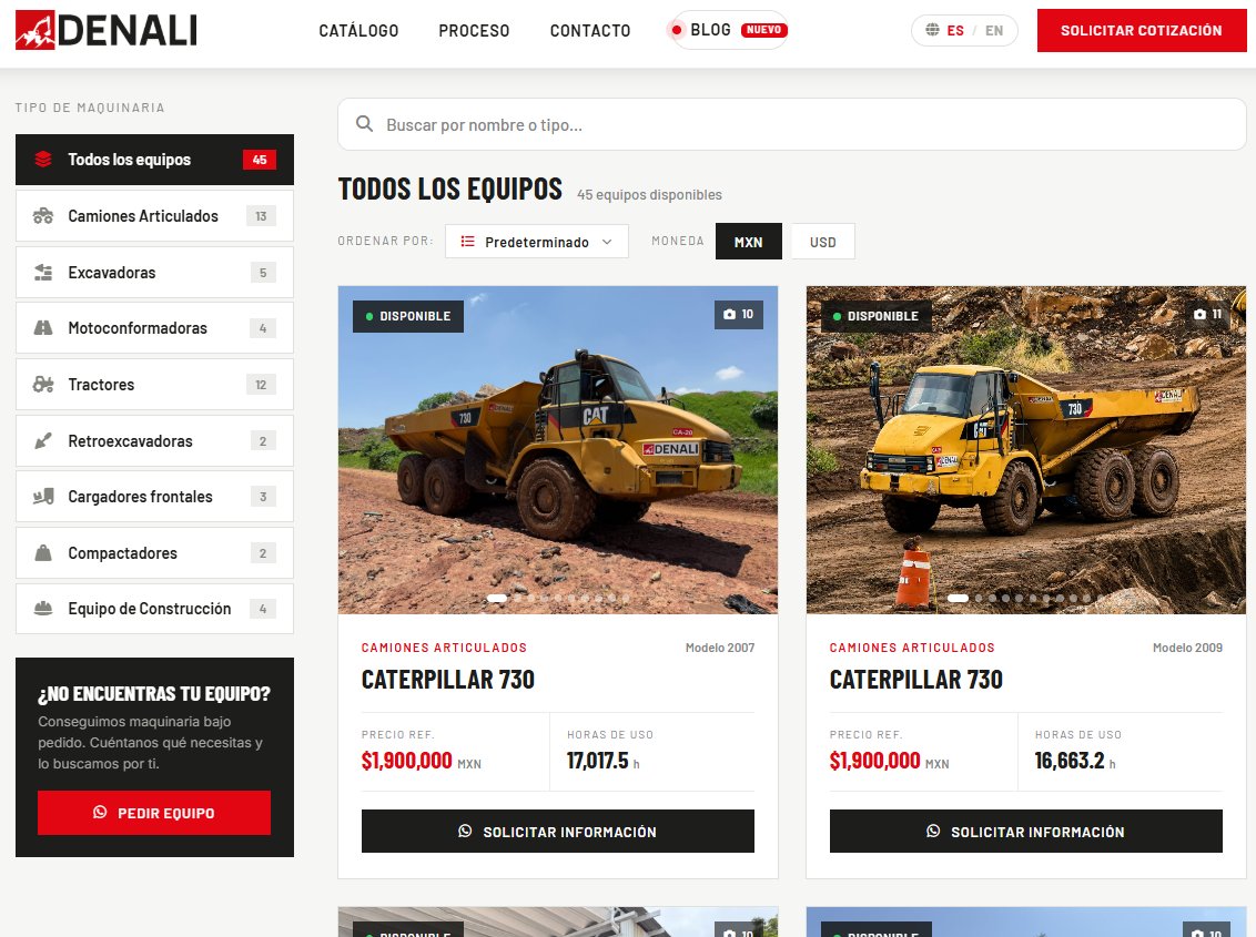 Catálogo de maquinaria denalimaquinaria.com